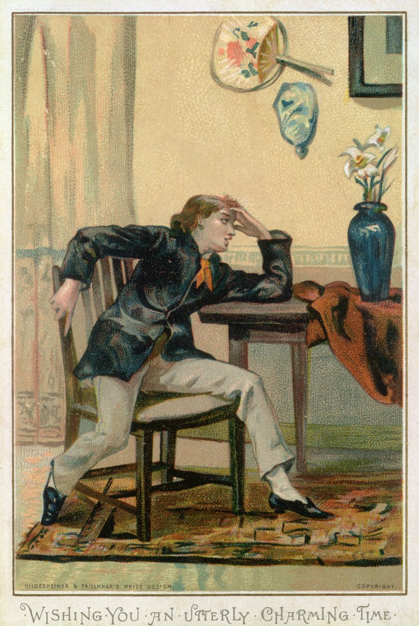 Wishing You An Utterly Charming Time, viktoriaaninen joulukortti, julkaisija Hildesheimer und Faulkner, Lontoo, n.1880. tekijältä Albert Jnr. Ludovici