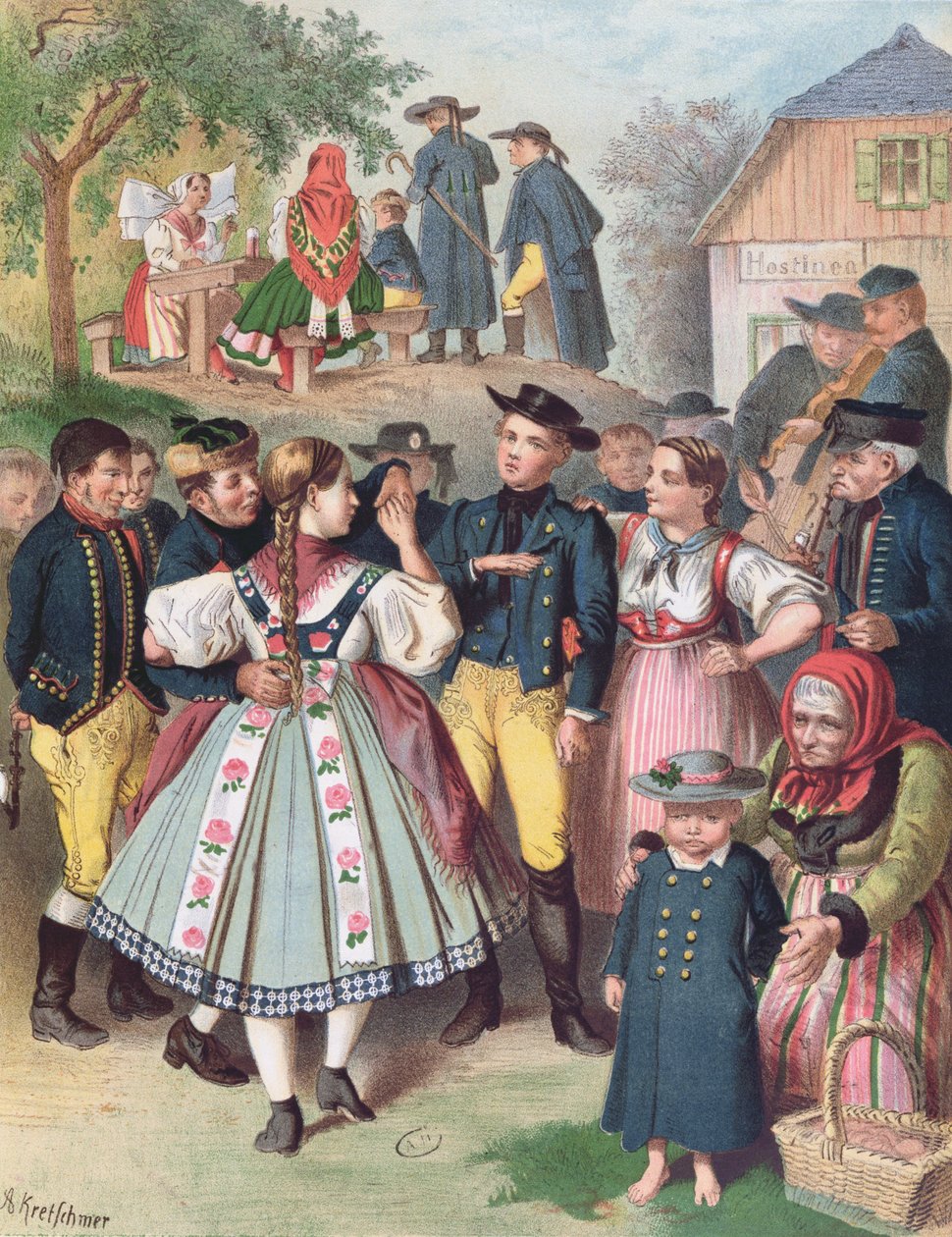 Village Fete Böömissä tekijältä Albert Kretschmer