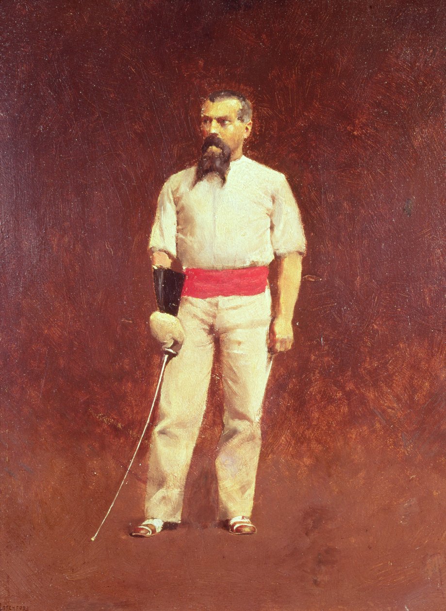 Richard Burton (1821-90) miekkailupuvussa 1889 tekijältä Albert Letchford