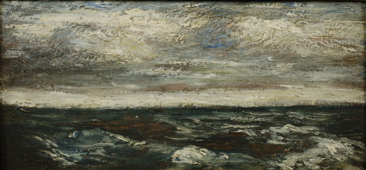 Marine, 1907 (öljy puulevylle) tekijältä Albert Pinkham Ryder