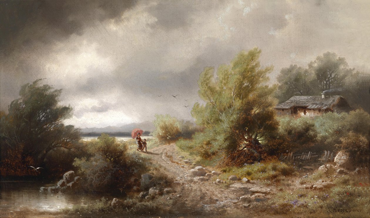Aufziehendes Gewitter tekijältä Albert Rieger