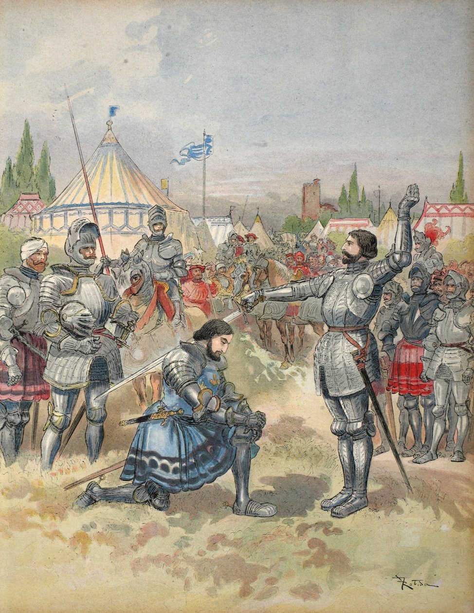 Bayardin ritari Francis I, kuvitus 