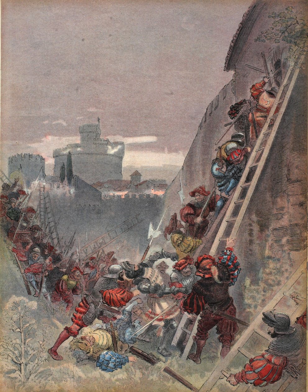 Bourbon kuoli hyökkäyksen aikana Roomaan 6. toukokuuta 1527, kuva 