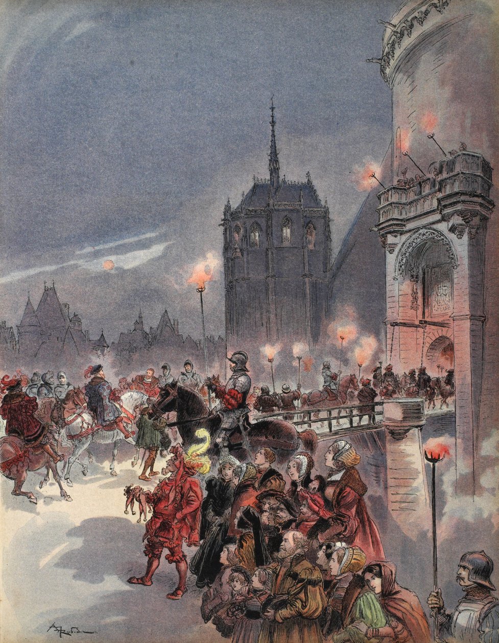 Charles V:n vastaanotto Amboisessa, kuvitus 