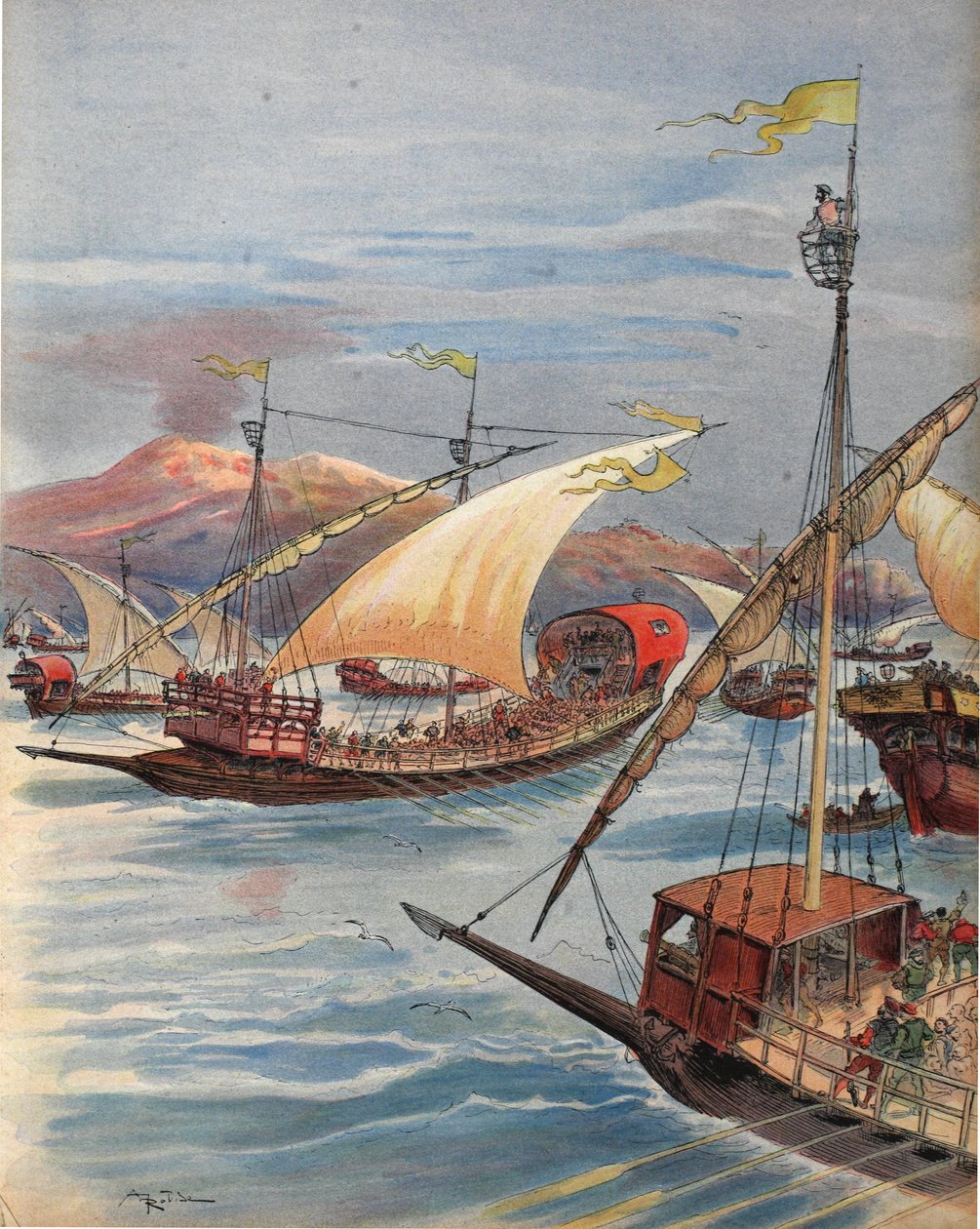 The Fleet of Doria, Napoli, kuvitus teoksesta 