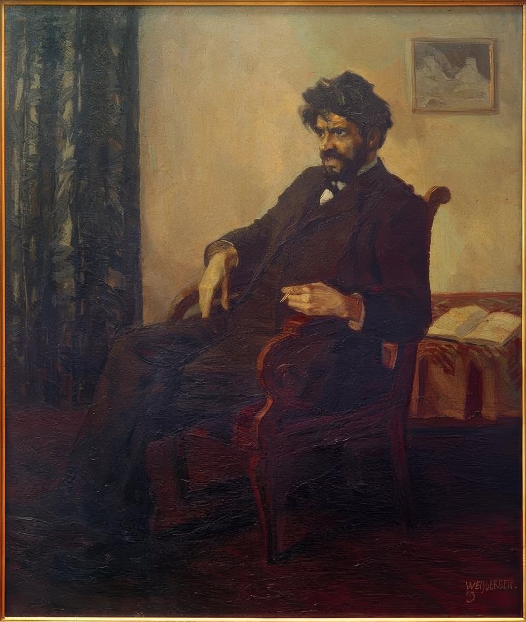 Bildnis des Dichters Ludwig Scharf tekijältä Albert Weisgerber