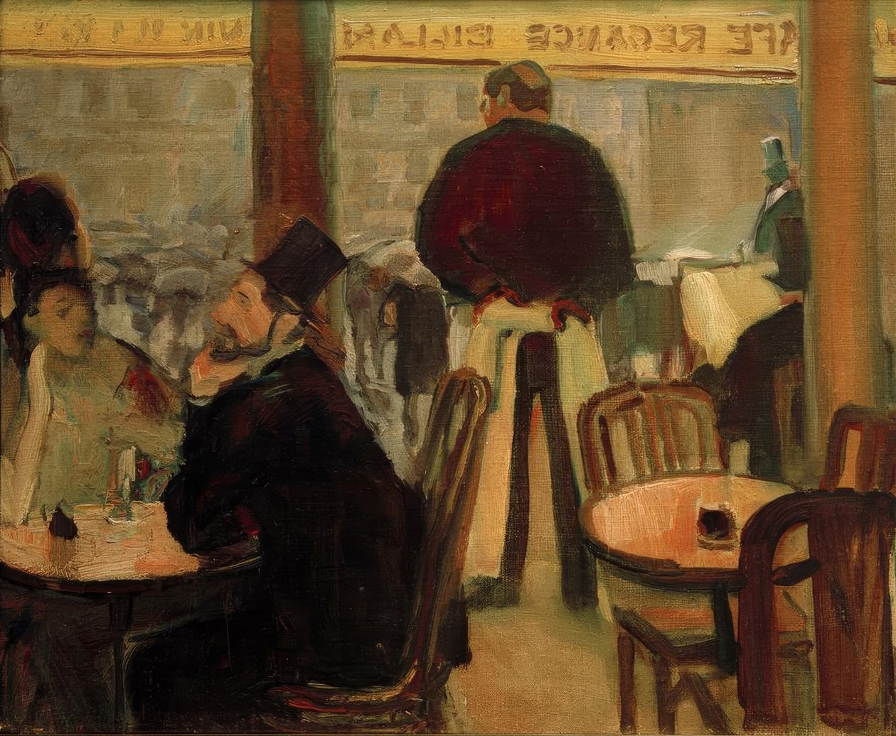 Kahvila Pariisissa (Pariser Café II) tekijältä Albert Weisgerber