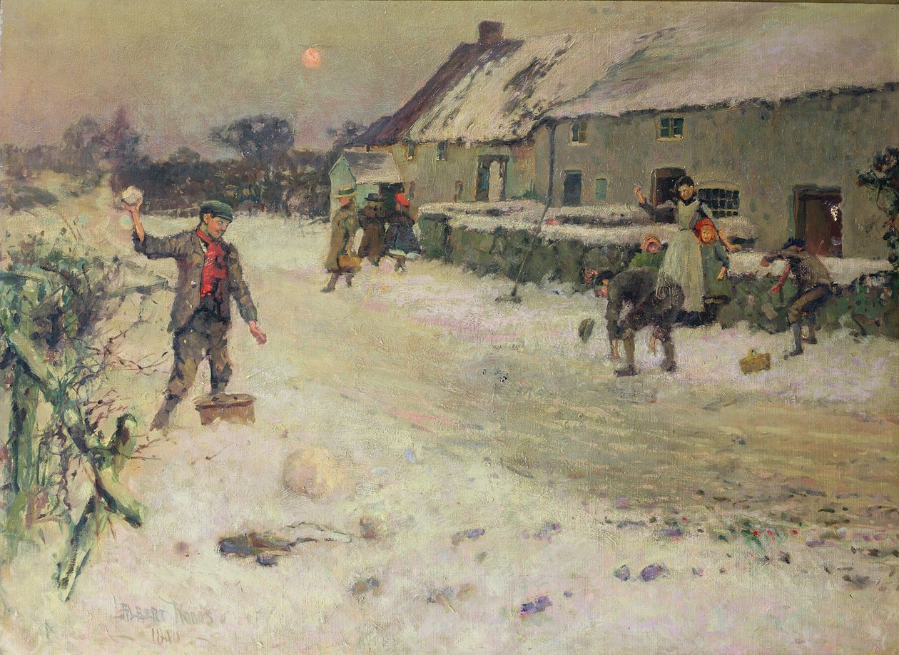 Lumipalloilu, 1899 tekijältä Albert Woods