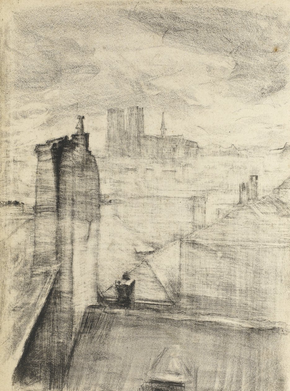 Kaupungin katot, Bryssel, noin 1910 tekijältä Albert de Belleroche