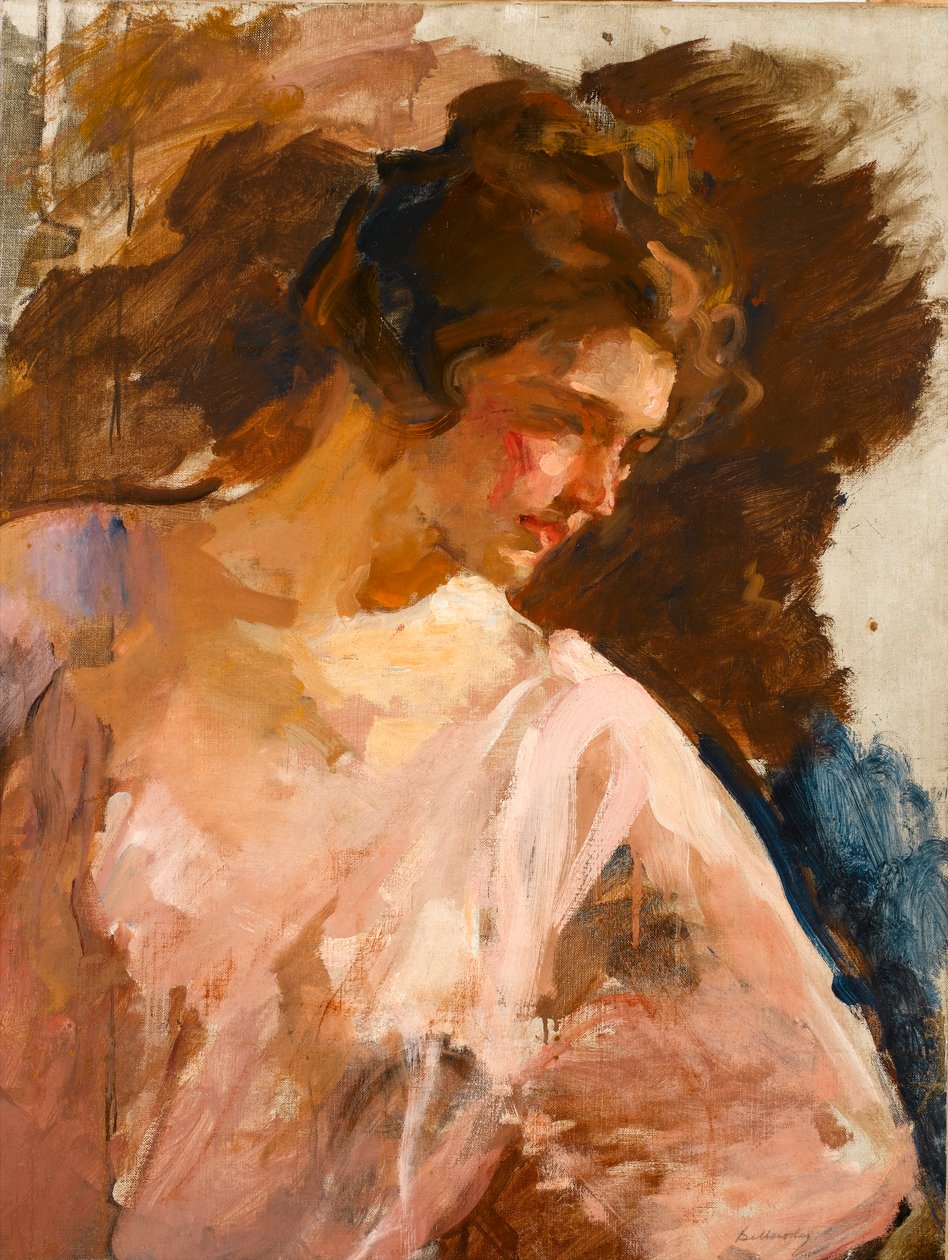 Nuoren naisen muotokuva, n. 1900 tekijältä Albert de Belleroche