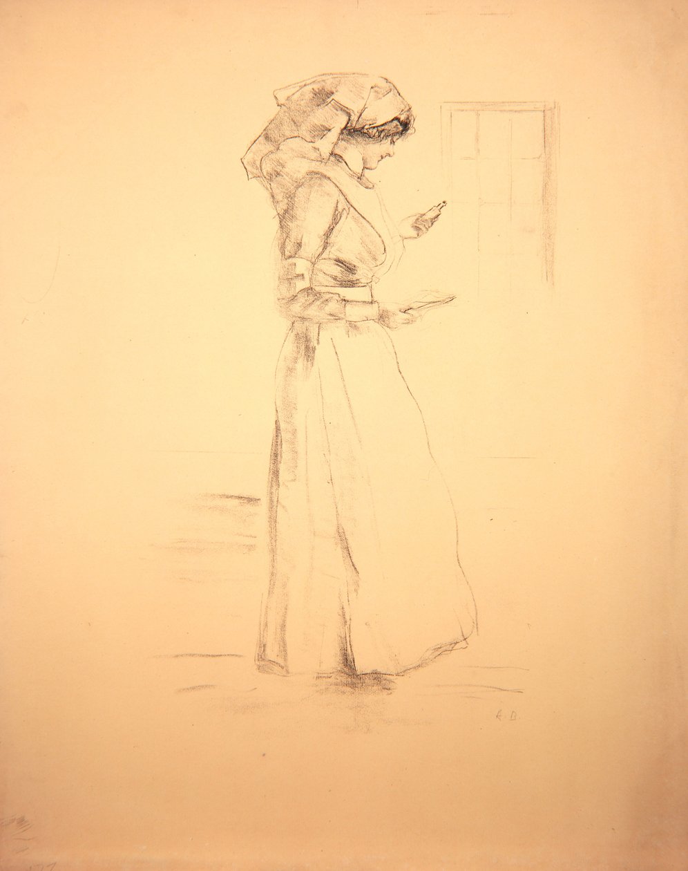 Sairaanhoitaja, 1916 tekijältä Albert de Belleroche