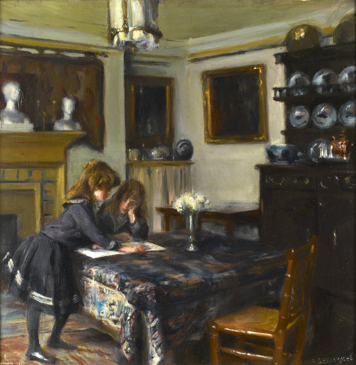 John Singer Sargentin ruokasali, n. 1884 tekijältä Albert de Belleroche