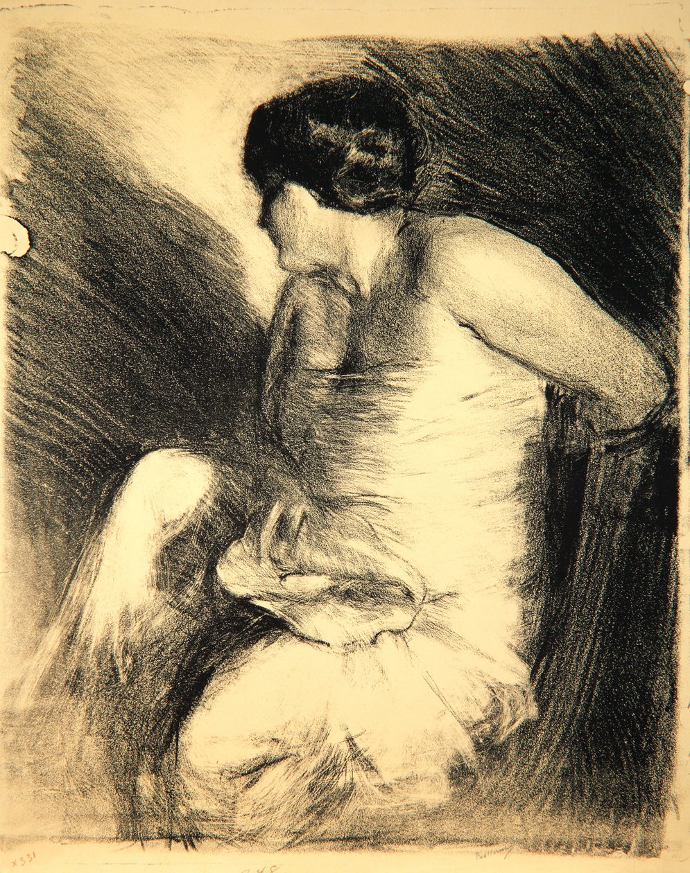 Nainen simpukan kanssa, 1906 tekijältä Albert de Belleroche