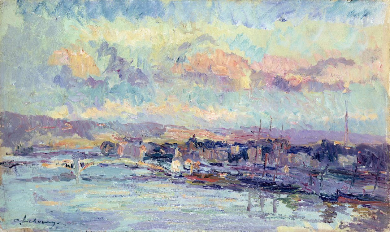 Näkymä Pariisiin tekijältä Albert Charles Lebourg