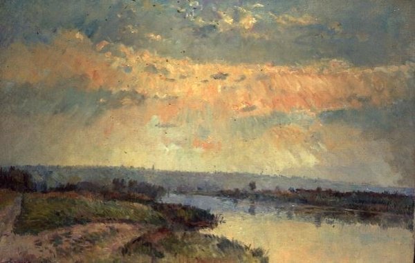 Myöhäinen iltapäivä Seinen varrella tekijältä Albert Charles Lebourg