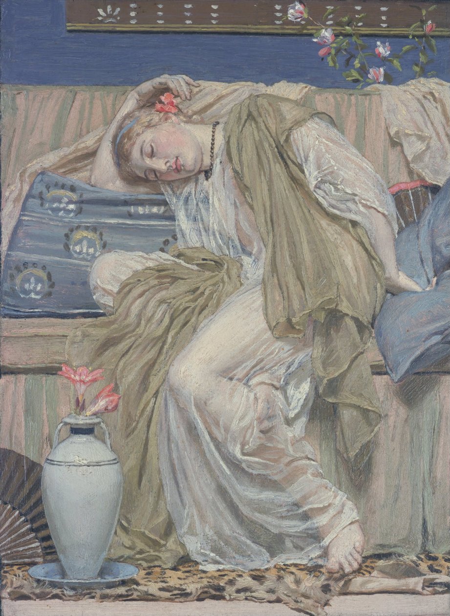 Nukkuva tyttö tekijältä Albert Joseph Moore