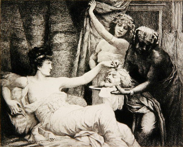 Herodias n. 1878 (etsaus) tekijältä Albert Alexander Paul Rouffio