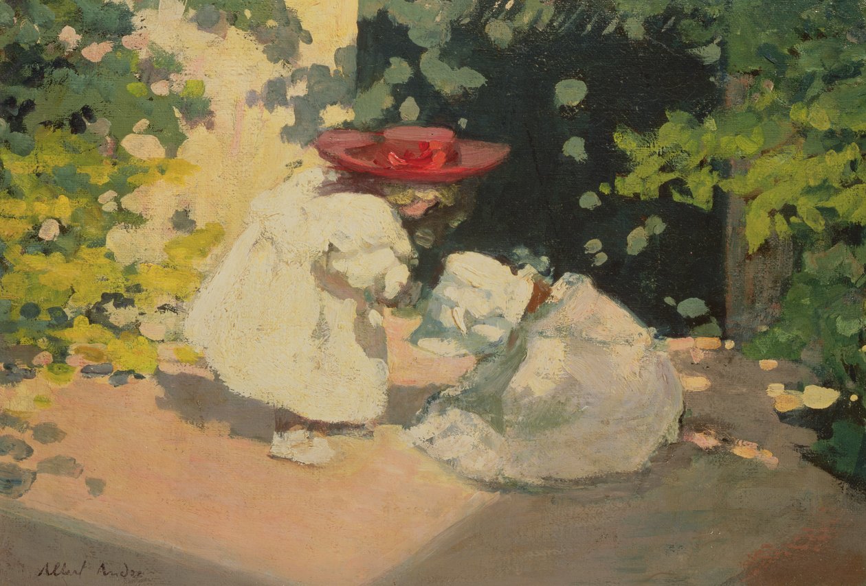 Pikkutytöt leikkivät tekijältä Albert Andre