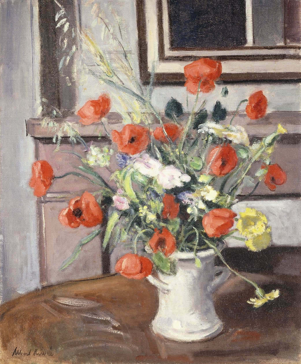 Unikko maljakko; Vase de Coquelicots tekijältä Albert Andre