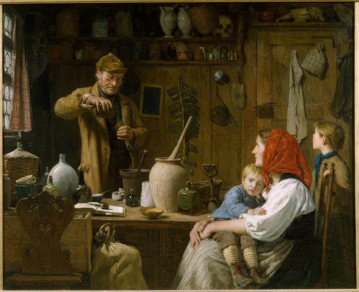 Puoskari tekijältä Albert Anker