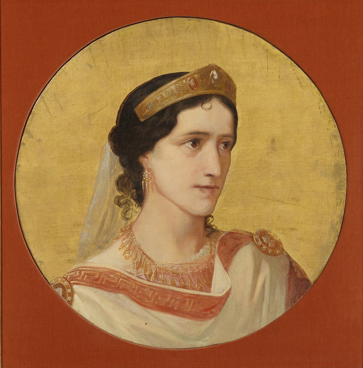 Elisa Rachel hahmona Phèdre tekijältä Albert Anker