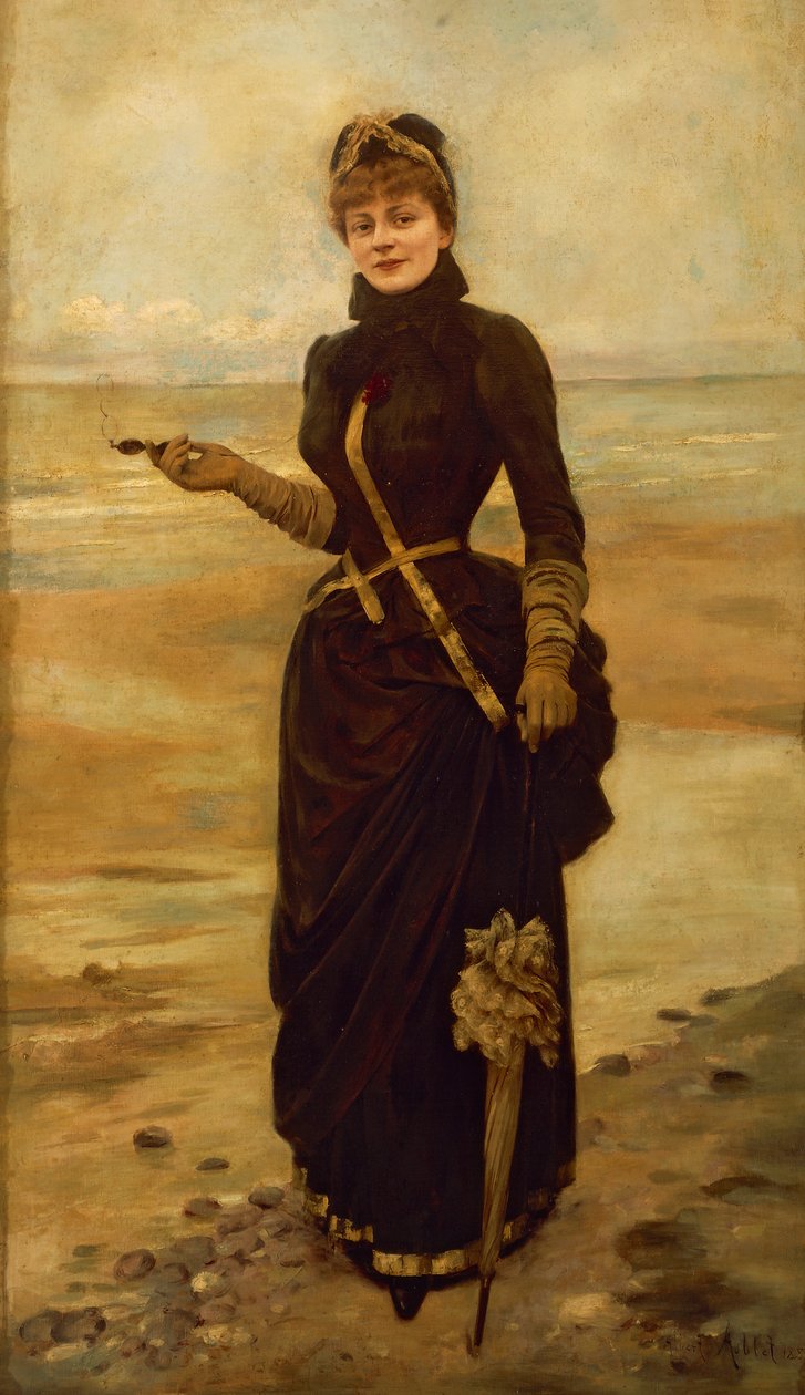 Sibylle Aimee Marie-Antoinette Gabrielle de Riquetti de Mirabeau (Britannia) muotokuva tekijältä Albert Aublet