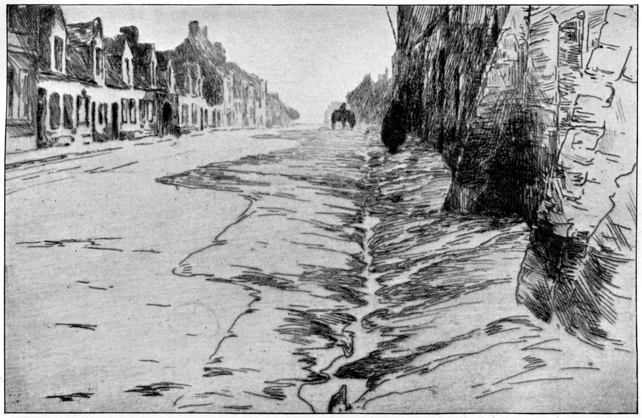 High Street, Flanderi, 1898. tekijältä Albert Baertsoen