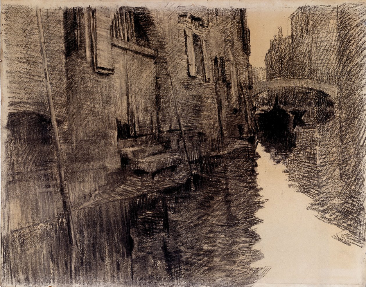Ponte San Francesco Venetsiassa tekijältä Albert Baertsoen