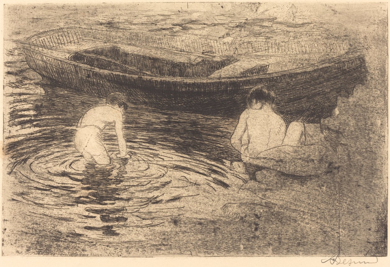 Uiminen Talloiresissa tekijältä Albert Besnard