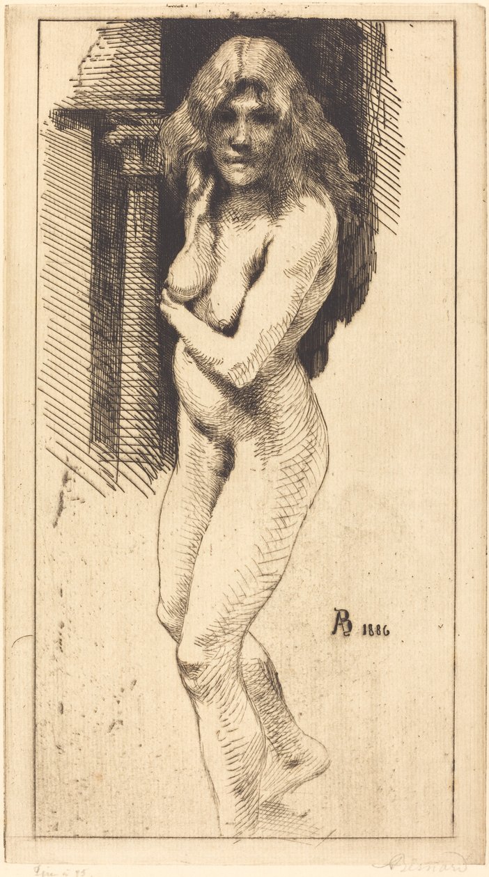Carmen Standing in the Nude (Carmen nue debout) tekijältä Albert Besnard