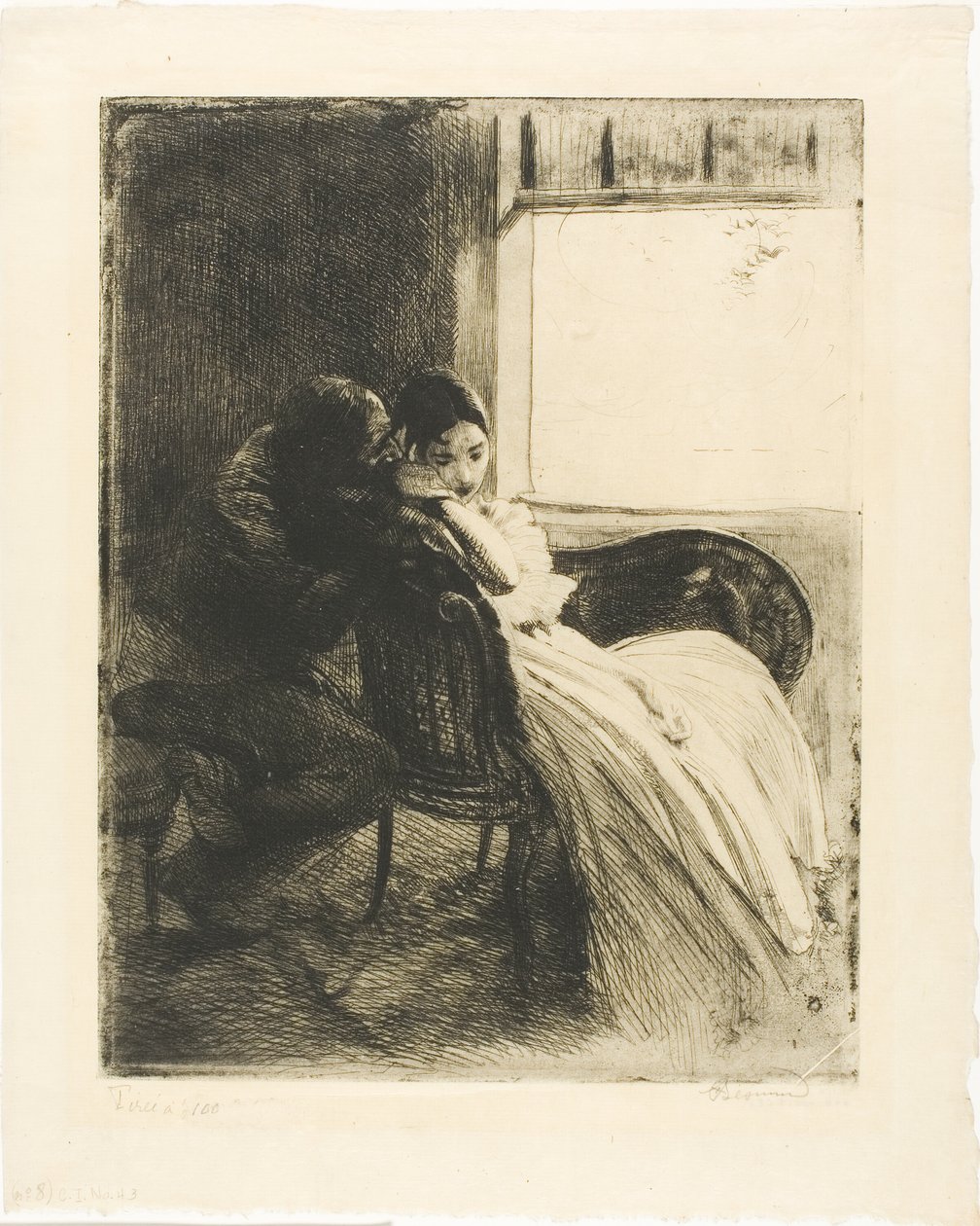 Flirttailu, levy kuusi alkaen Woman tekijältä Albert Besnard