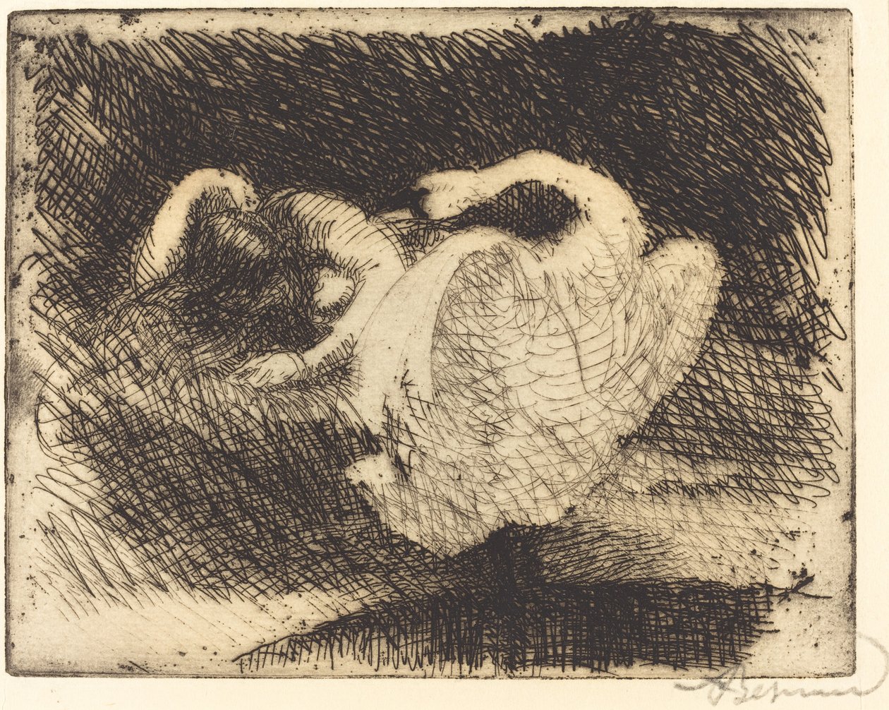 Leda nukkuu tekijältä Albert Besnard