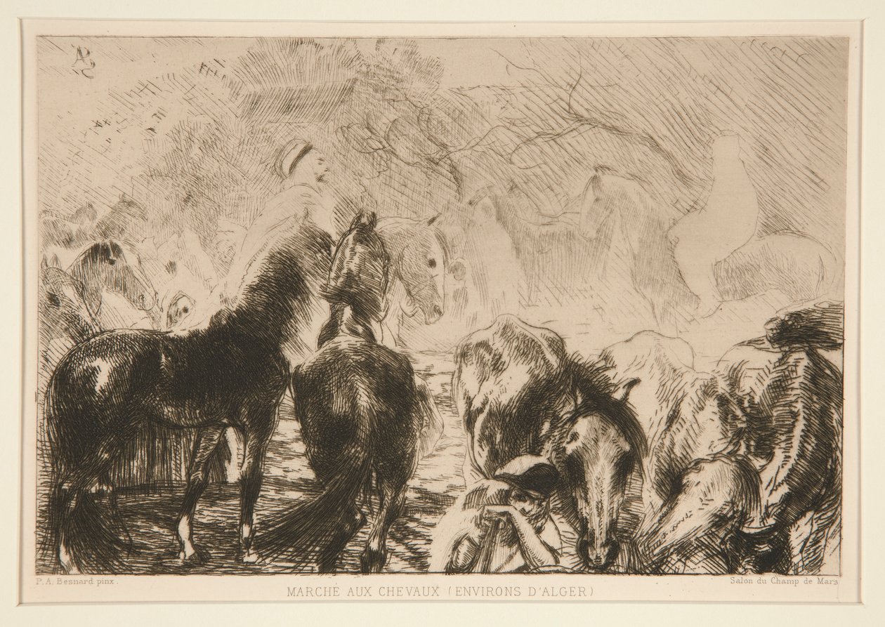 maaliskuuta? hevosille (noin tekijältä Albert Besnard