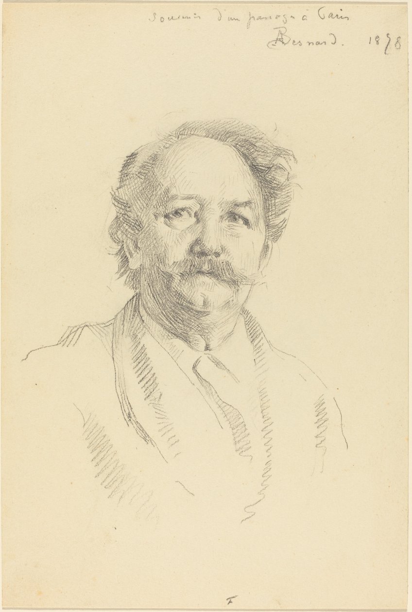 Miehen muotokuva (muisto Pariisin käytävästä) tekijältä Albert Besnard