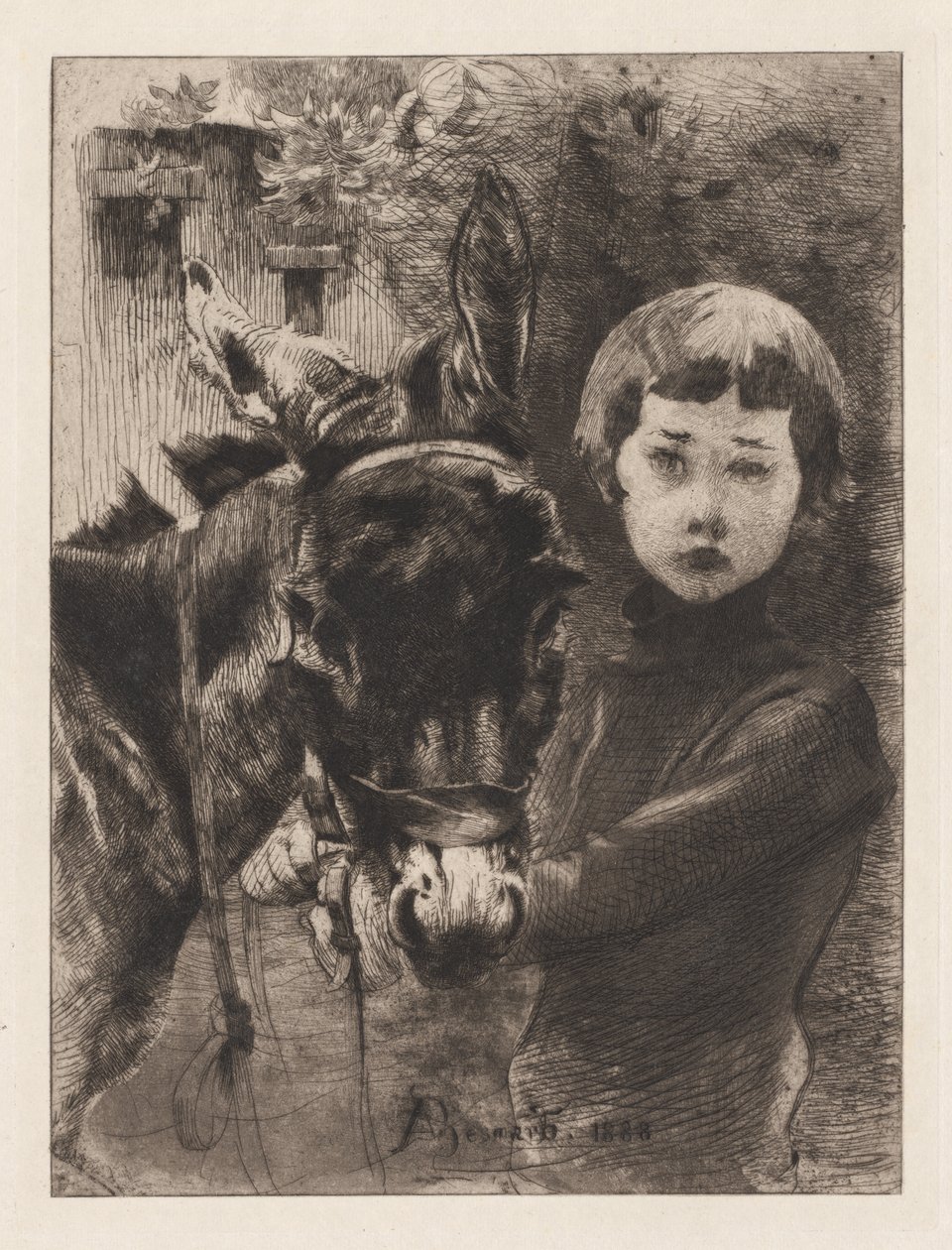 Robert Besnard ja hänen aasinsa tekijältä Albert Besnard
