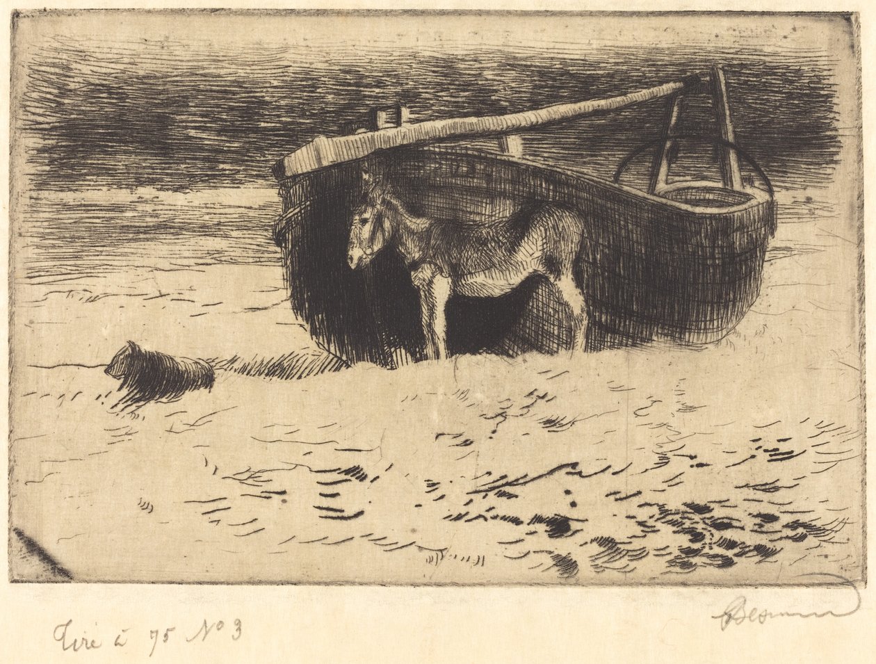 Pieni aasi Berckissä tekijältä Albert Besnard