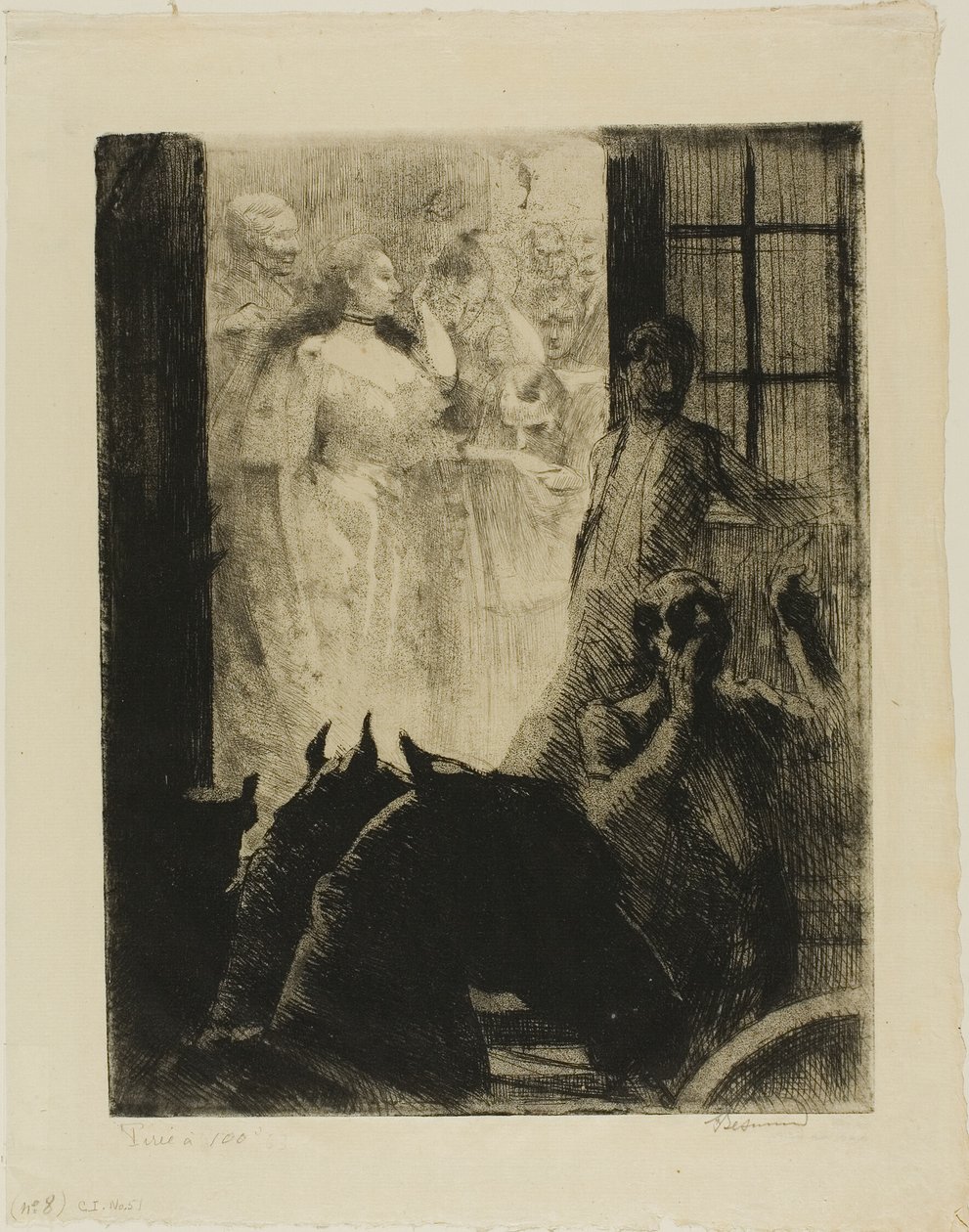 Sosiaalinen menestys, levy seitsemän alkaen Woman tekijältä Albert Besnard