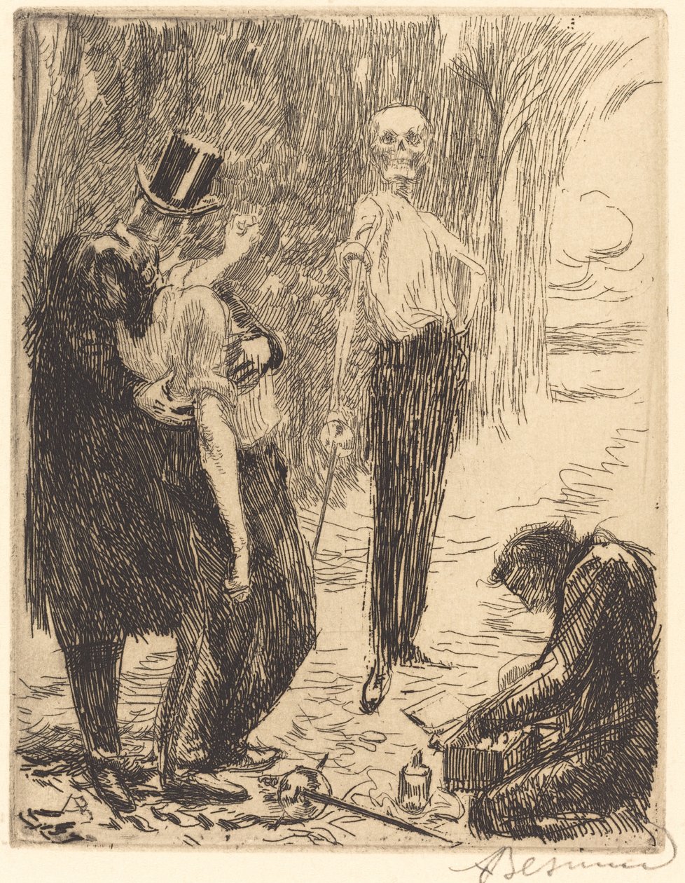 Kaksintaistelu tekijältä Albert Besnard