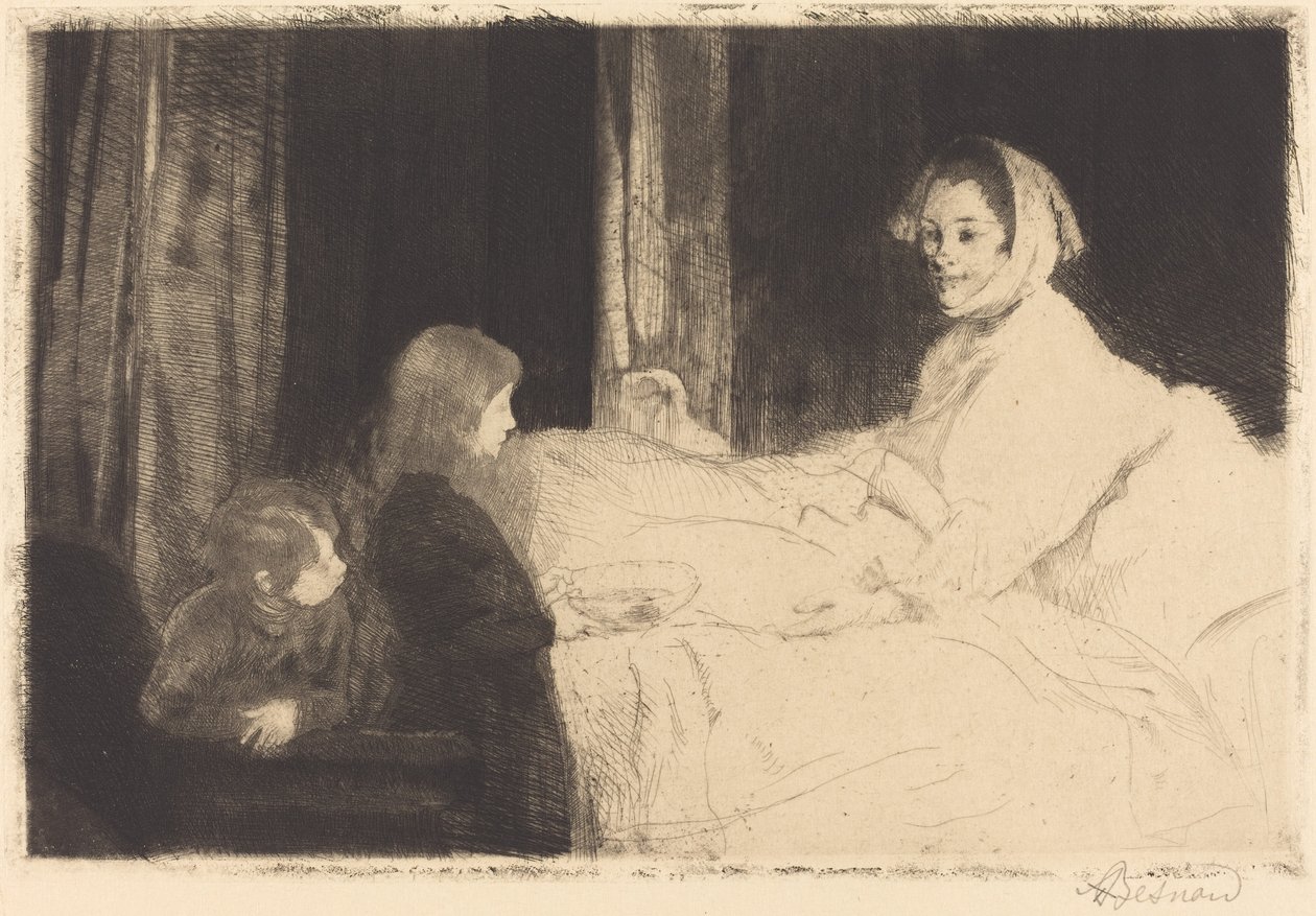 Sairas äiti tekijältä Albert Besnard