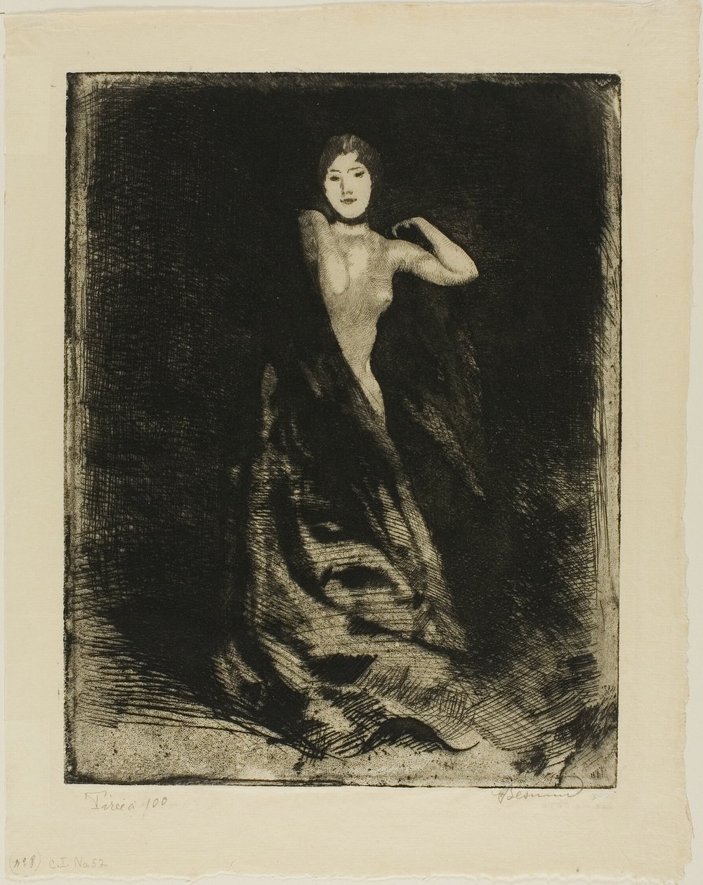 Nainen, etukuva teoksesta Nainen tekijältä Albert Besnard