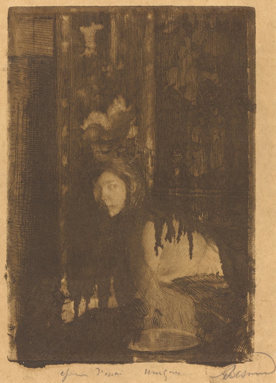 Nainen maljakolla (La femme au vase) tekijältä Albert Besnard