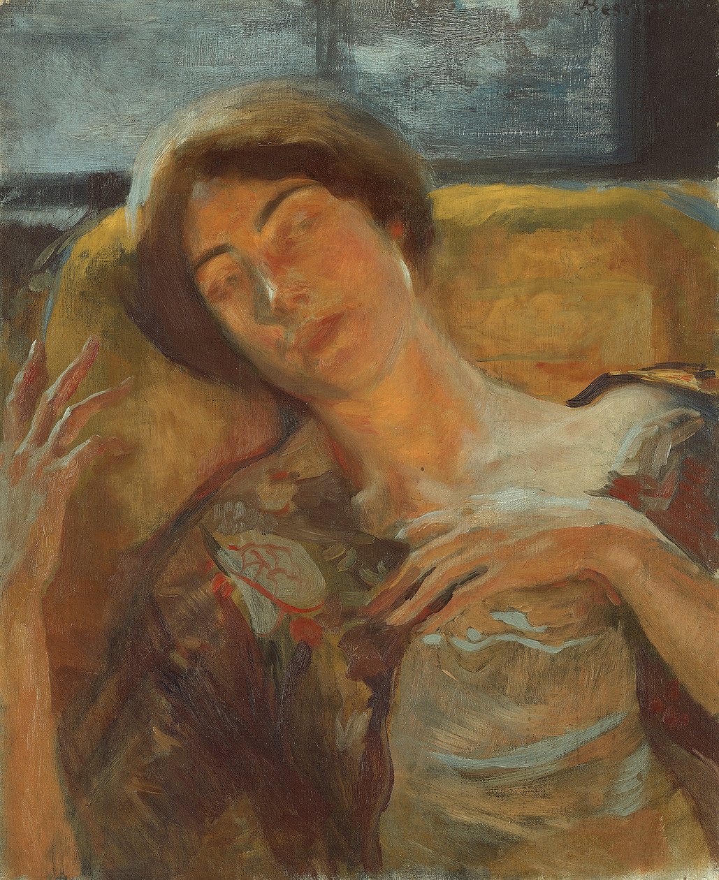 Naisen pää tekijältä Albert Besnard
