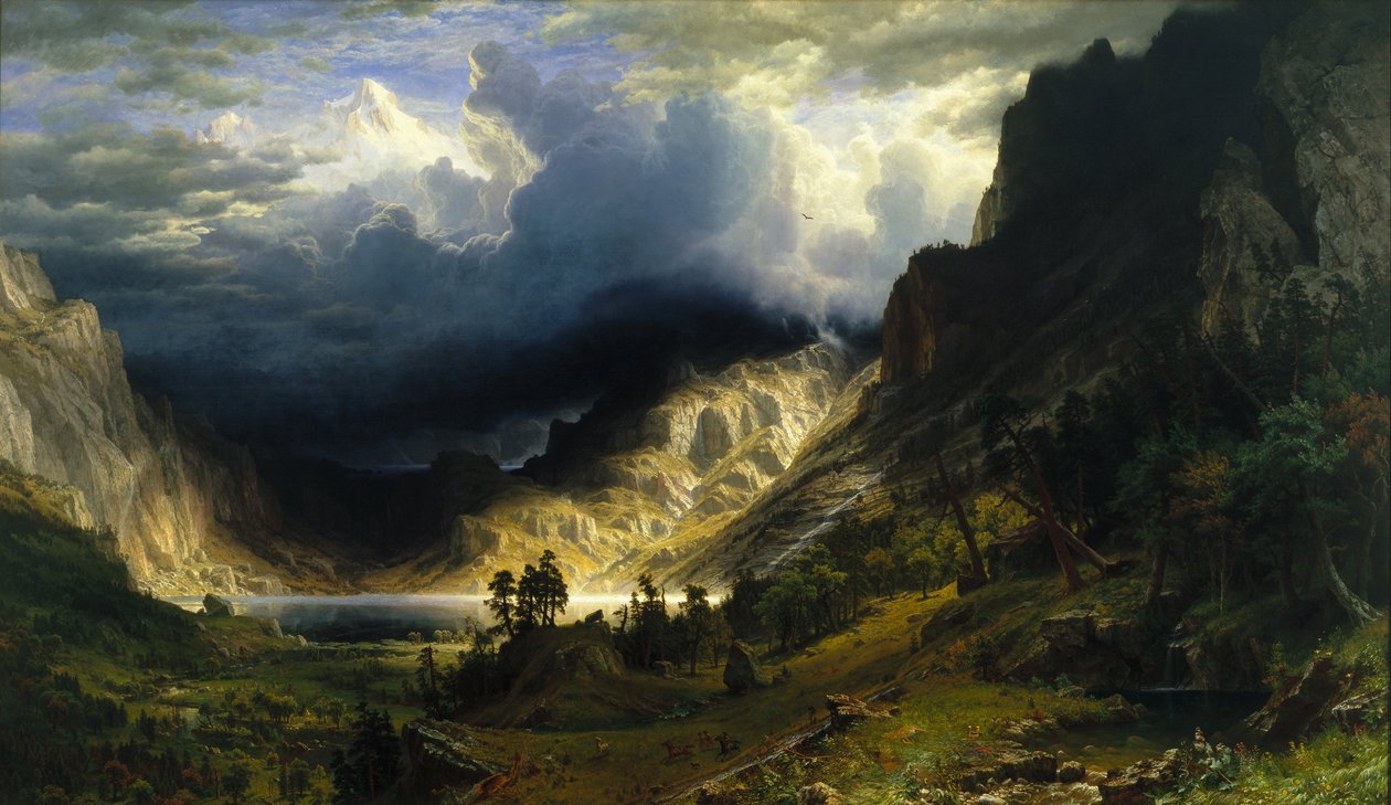 Myrsky Kalliovuorilla, Rosalie-vuori tekijältä Albert Bierstadt