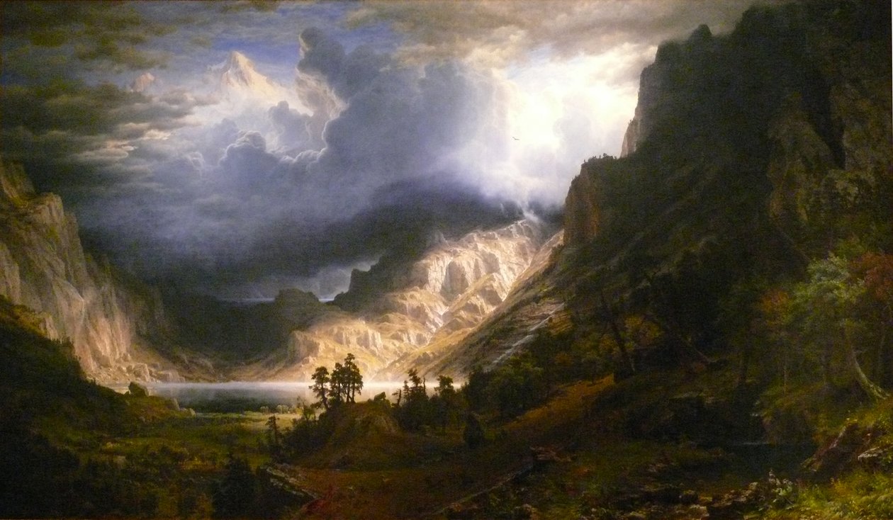 Myrsky Kalliovuorilla, Rosalie-vuori tekijältä Albert Bierstadt