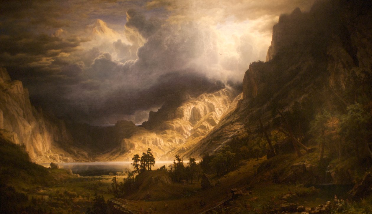 Myrsky Kalliovuorilla, Rosalie-vuori tekijältä Albert Bierstadt