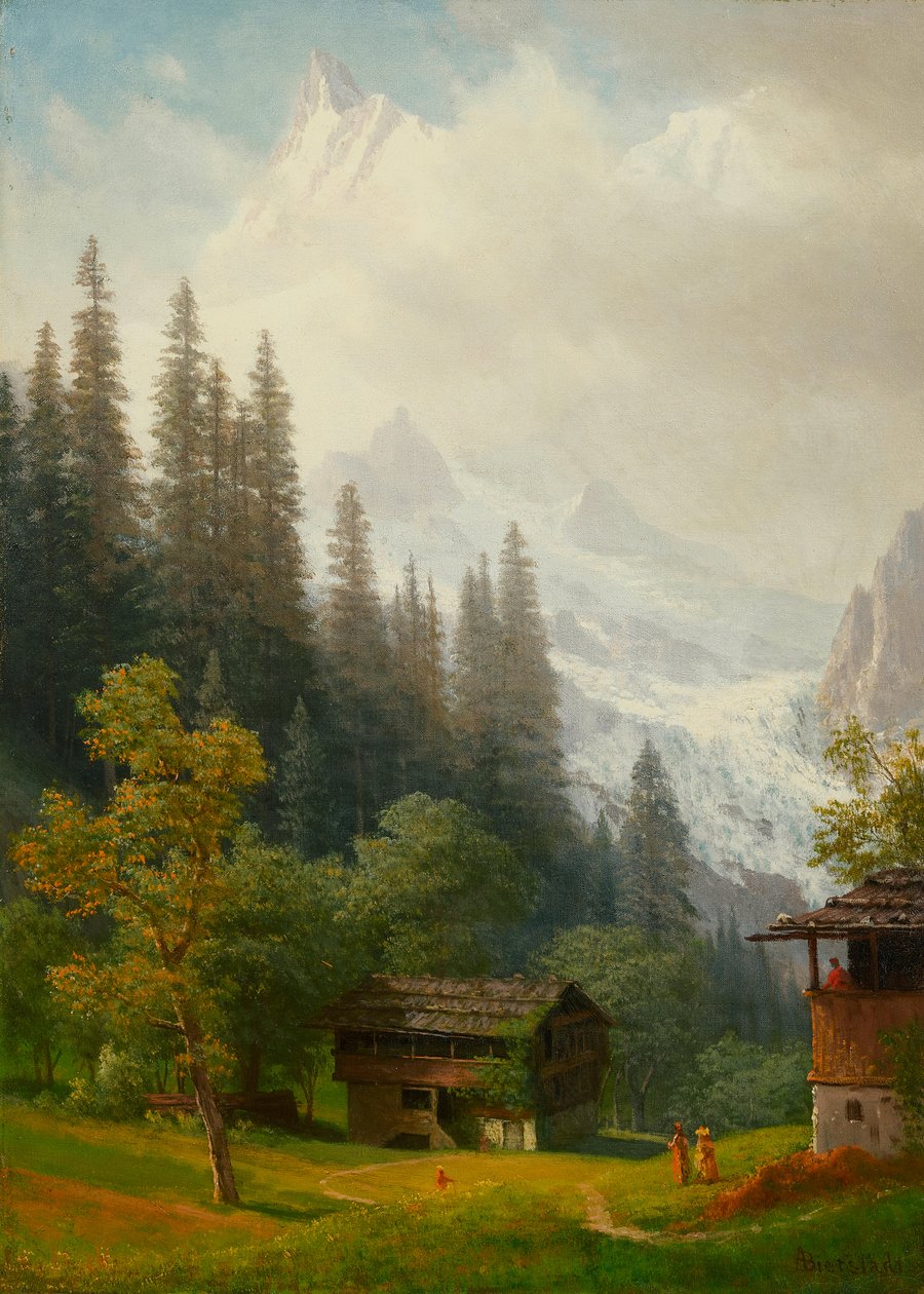 Alppien kohtaus tekijältä Albert Bierstadt