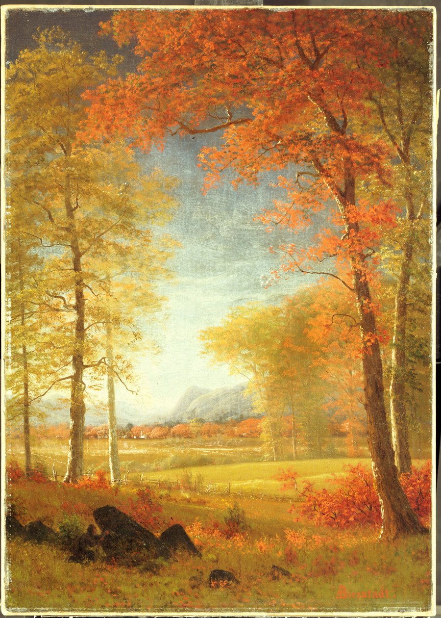 Syksy Amerikassa, Oneida County, New York tekijältä Albert Bierstadt