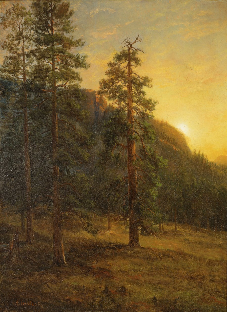 Kalifornian punapuut tekijältä Albert Bierstadt