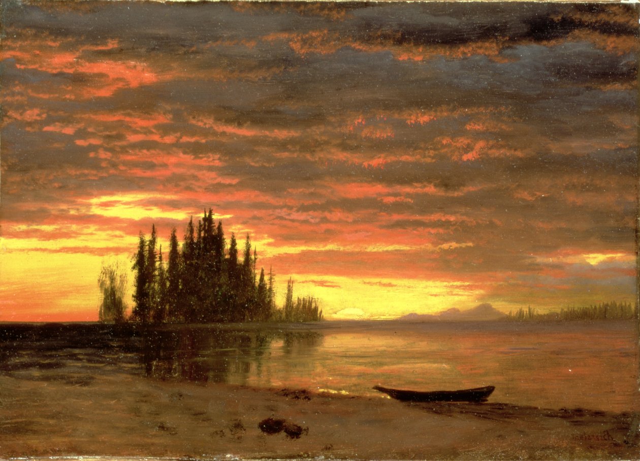 Kalifornian auringonlasku tekijältä Albert Bierstadt