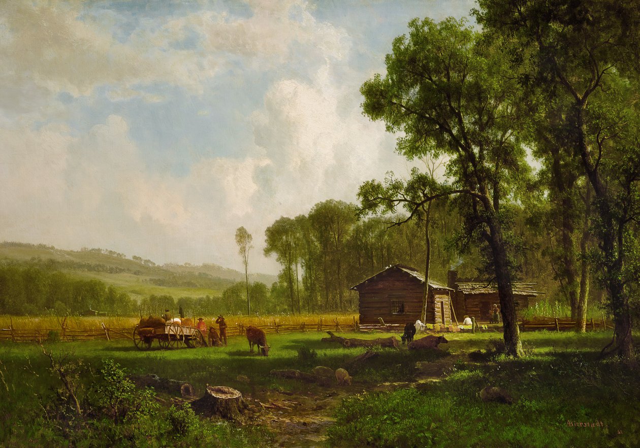 Varhaiset uudisasukkaat tekijältä Albert Bierstadt